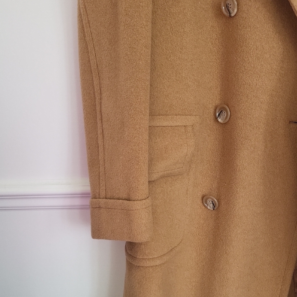 vintage camel 100 camel fur Tan Overcoat - Picture 2 of 10